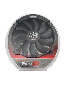 2 Pack NEW Thermaltake Pure 20 DC Fan 200mm x 200mm x 30 mm CL-F015-PL20BL-A